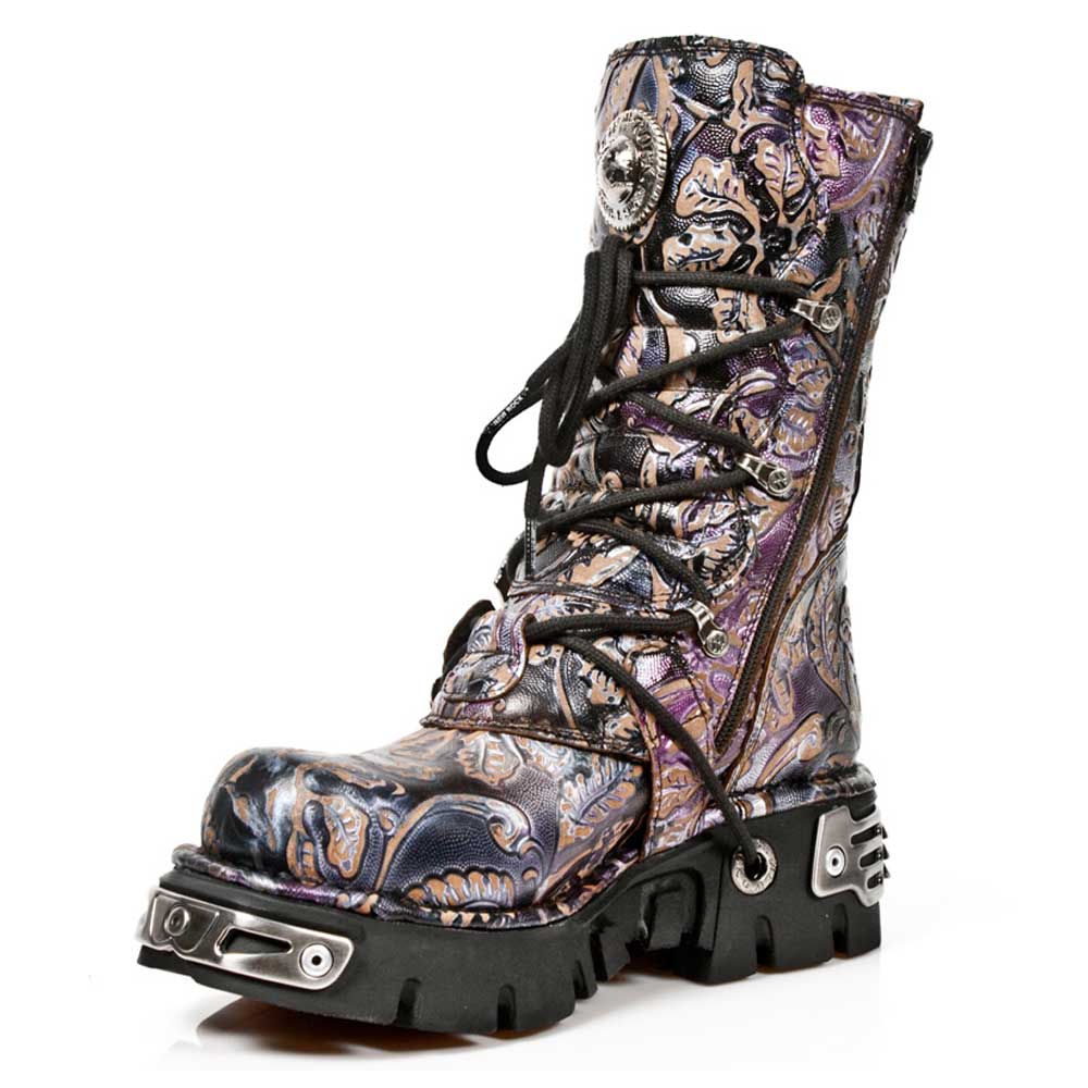 New Rock - M391S5 Bottes - Violet/Noir
